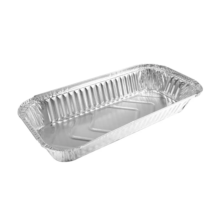 ঢাকনা সহ অ্যালুমিনিয়াম খাবারের পাত্র
