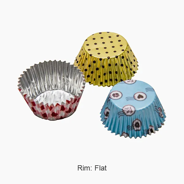 গোল চকোলেট ফয়েল কাপ